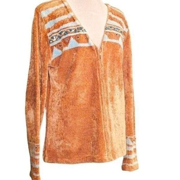 ✨Soft Surroundings Zip Front Embellished Sz XL Jacket Cardigan✨ - Picture 2 of 9